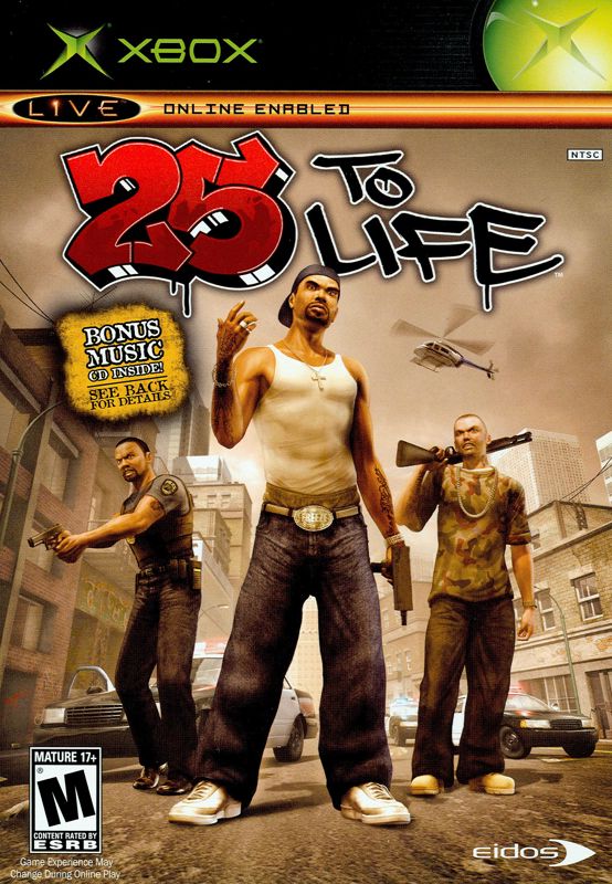 25 to Life box art for Xbox